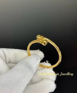 18Ct 18K Gold Filled, Newborn Baby, Toddler Adjustable Bangle/ Bracelet Ref:7 - Picture 1 of 3