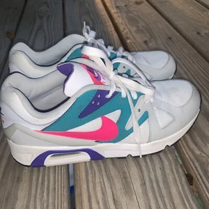 Nike Wmns Air Structure Triax 91 White Teal Pink 9.5W Casual Shoes CZ1529-100 - Picture 1 of 8