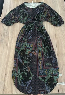 Vestido de práctica diaria Anthropologie PEQUEÑO manga Dolman maxi floral elástico Foto 1 de 4