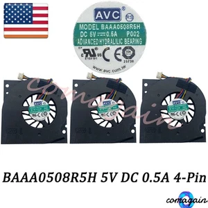 3* Laptop Blower Fan For AVC Ultra Thin BAAA0508R5H /BASA0508R5H 5VDC 55mm 4Pin - Picture 1 of 3