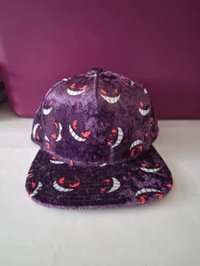 Pokemon Gangar Plush Snapback Hat. Yellow Staining On Inside Of Hat Rim. 2015 - Picture 1 of 5