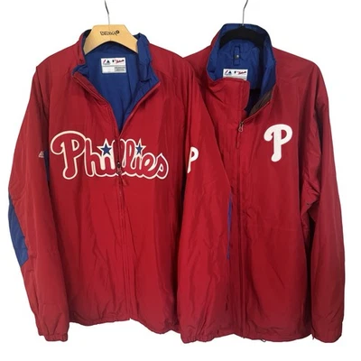 Philadelphia Phillies Majestic Authentic Collection Dugout Jacket 2 in 1 XXL - Image 1 of 4