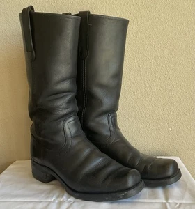 BILTRITE Herren Biker Leder Stiefel Eckige Zehe Zuglaschen Größe 9-9,5 - Bild 1 von 10