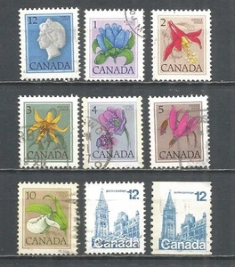 Canada 1977 year, used stamps flowers - Picture 1 of 1