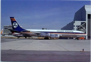 Cartolina Ontario Worldair Boeing 707-351C Sky Cards of Australia - Foto 1 di 2