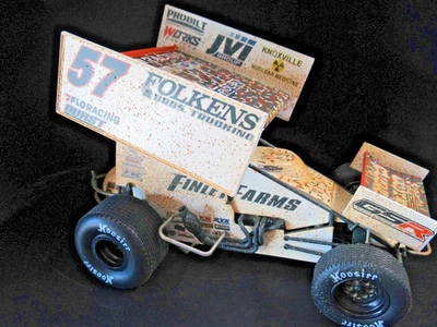 KYLE LARSON KNOXVILLE 3X CHAMP RACED DIRTY VERSION 1:18 SPRINT CAR ACME NASCAR - Image 1 of 4