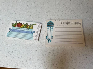 Small Lot of Loose Vintage Recipe Cards 3x5 & 5x8 - Picture 1 of 12