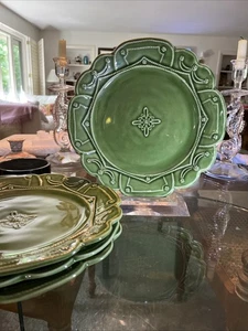 JULISKA KERAMIK Jardins du Monde Garden grün Speiseteller - 4 mit kleinen Mängeln - Bild 1 von 7