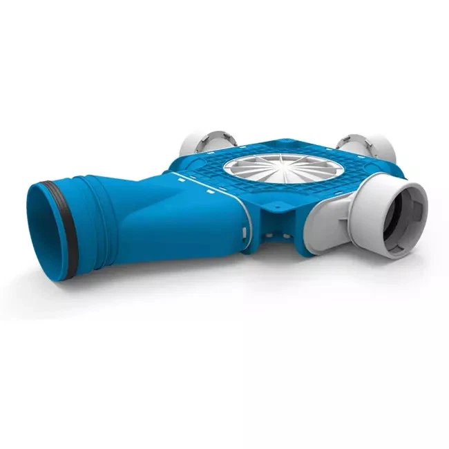 Diffuseur combiné Vent-Axia Uniflexplus 3x Ø90mm avec embout horizontal Ø125mm - Photo 1/1