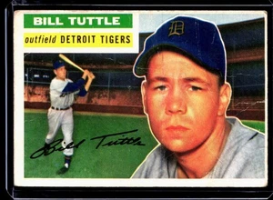 1956 Topps Bill Tuttle Detroit Tigers #203 SET BREAK - Picture 1 of 2
