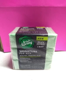 Irish Spring Signature for Men Hydrating Body & Face 3 Pack Bar Soap 6 oz - Picture 1 of 7