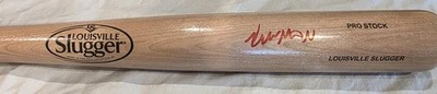 Kyle Manzardo Cleveland Guardians Signed Blonde Bat Red Pen JSA - Image 1 of 4