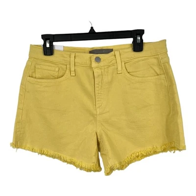 Joe's Jeans shorts The Ozzie mid rise 4" cut off denim yellow size 29 - Image 1 of 4
