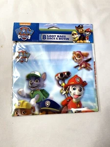 NEW 8 count pack paw patrol loot goody party favors bags - Picture 1 of 2