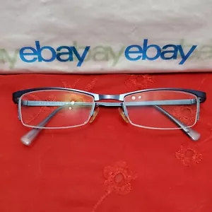 LAFONT - ISSY & LA OTHELLO 357 Navy/Light Blue 49¤19 135 Eyeglasses "Frame Only" - Picture 1 of 24