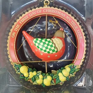 Enesco Treasury of Christmas Partridge in a Pear Tree Ornament 1987 #556173 - Picture 1 of 5