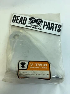 Harley chrome axle side mount tail light lic plate mounting bracket VT 31-0175 - Bild 1 von 2