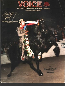 Voice Of The Tennessee Walking Horse Magazine Sep/Oct 1984-DELIGHT OF PRIDE- - Picture 1 of 2