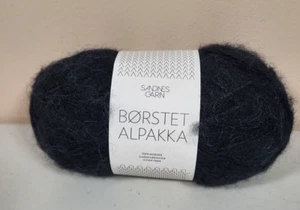 Sandnes Garn Borstet Alpakka Color Black 1099 1 Skein - Picture 1 of 3