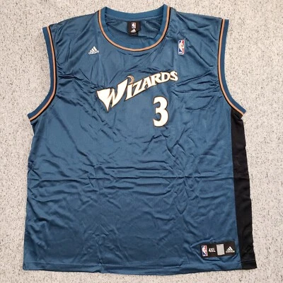Vtg Caron Butler Jersey Mens 4XL Washington Wizards #3 Basketball Blue Adidas - Image 1 of 4