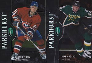 02-03 Parkhurst Mike Modano /100 BRONZE Parallel Dallas Stars 2002