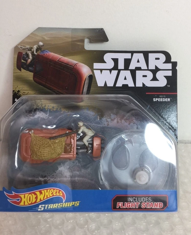  HOT WHEELS STAR WARS NAVE ESPACIAL "REY'S SPEEDER" CON SOPORTE DE VUELO Foto 1 de 1