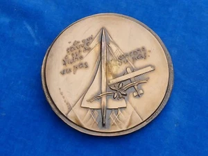 NICE VF! MEDAILLE Medal - A. GALTIE - A. DE ST EXUPERY - BREGUET XIV CONCORDE - Picture 1 of 8