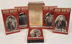 John Wayne Collection 5-video VHS Boxed Set: Rainbow Valley Desert Trail etc. - Picture 1 of 6