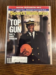 Sports Illustrated Top Gun Navy's David Robinson November 19 1986 Bag/Boarded!! - Picture 1 of 10