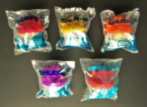McDonalds Smurfs Happy Meal Toy Lot The Lost Village Houses Sealed #'s 1 2 4 5 6 - Picture 1 of 3