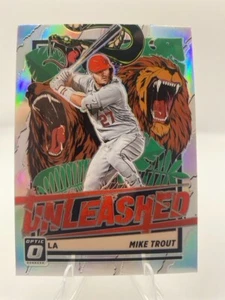 Mike Trout 2021 Donruss Optic #UNL1 Unleashed Silver Prizm Angels - Picture 1 of 2