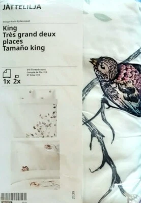 IKEA JATTELILJA Full/Queen (Double/Queen) Duvet Cover w/2 Pillowcases Bed Set - Image 1 of 4