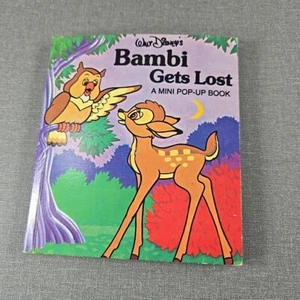 Walt Disney's Bambi Gets Lost Mini Pop-Up Book ~ 1979 Vintage Pop-Up Paperback - Picture 1 of 9