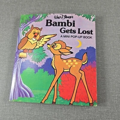 Walt Disney's Bambi Gets Lost Mini Pop-Up Book ~ 1979 Vintage Pop-Up Paperback - Image 1 of 4