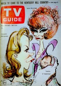 TV Guide 1966 Bewitched Elizabeth Montgomery Moorehead Tabatha Searle EX/NM COA - Picture 1 of 10