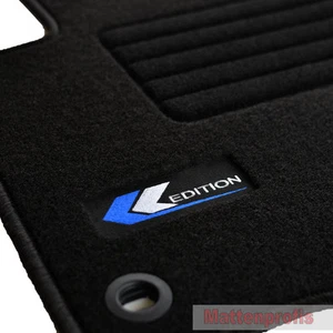 Mattenprofis Velours Logo Fußmatten für VW Caddy + Life ab Bj.2004 - 2015 sw ov - Picture 1 of 1