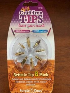 Viola Mucche SIZZLE CRAFT IRON & MELT CRAFT IRON PUNTA ARTISTICA CONFEZIONE DA 8 (5010) - Foto 1 di 1
