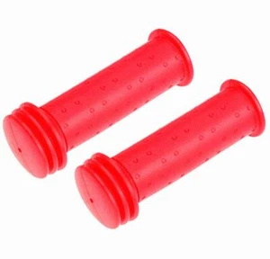 Manijas de bicicleta niños goma rojas manillar de bicicleta MTB City Cross manijas - Imagen 1 de 3