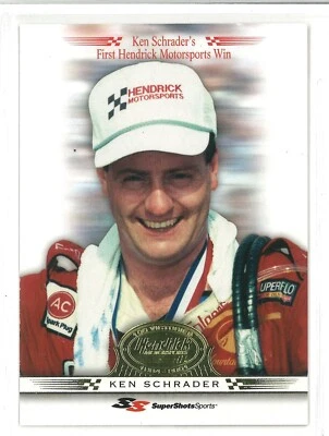 Ken Schrader Hendrick 100th Win GOLD Printer Proof #8/20 Card #4 - Image 1 of 2