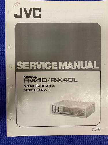 JVC R-X40 R-X40L RX40 Service Manual **ORIGINAL** | eBay