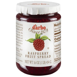 D’Arbo All-Natural Raspberry Fruit Spread, 16 Oz |Crafted Tradition | Pure Fruit - Picture 1 of 7