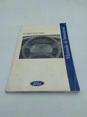 Libretto Uso Manutenzione Ford Escort Auto Epoca Motore Ricambi - Immagine 1 di 4