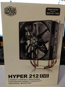 Cooler Master | Hyper 212 EVO CPU-Kühler 4 Heatpipes 4-Pin PWM-Lüfter Luftkühler - Bild 1 von 2