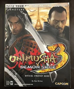 Onimusha 3 Demon Siege Bradygames Strategy Guide PS2 With Poster - Imagen 1 de 5