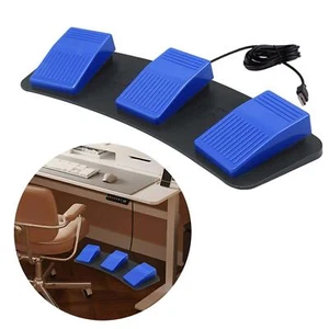 USB Triple Foot Switch Pedals Laptop Instrument Control Replacement 3 Pedal - Picture 1 of 6