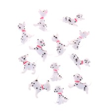 2PCS 1:12 Spotted dog Dollhouse Miniature Toy Doll living room Accessories H U_X