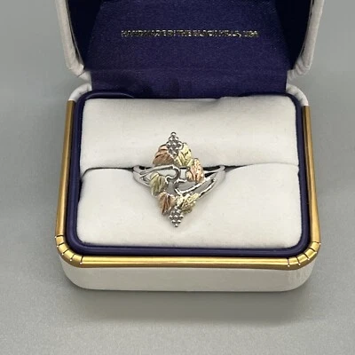 Landstrom's ladies Black Hills 12k Gold on Sterling Silver Ring - Sizes 5-10 - Image 1 of 4