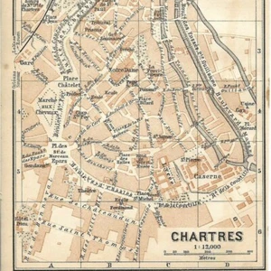 Chartres - Eure-et-Loir, Ville, France, Géographie - Carte ancienne 1895 - Picture 1 of 2