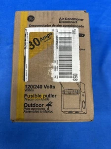GE 30-Amp 120/240-Volt Fused AC Disconnect TF30RCP - READ - Picture 1 of 11