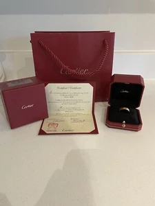 Authentic Cartier Love 18K Gold Ring Size 45 - Picture 1 of 7